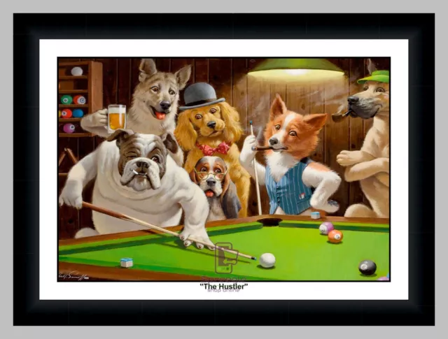 Arthur Sarnoff Dogs 9 Titles Playing Pool Poker Cards Slots Print Only or Framed