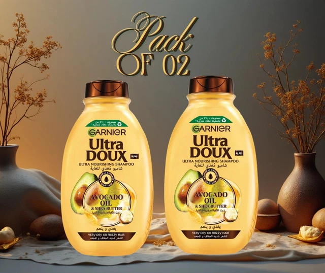 Shampoing Garnier Ultra Doux Avocat & Karité - Lot De 4 Flacons Neufs