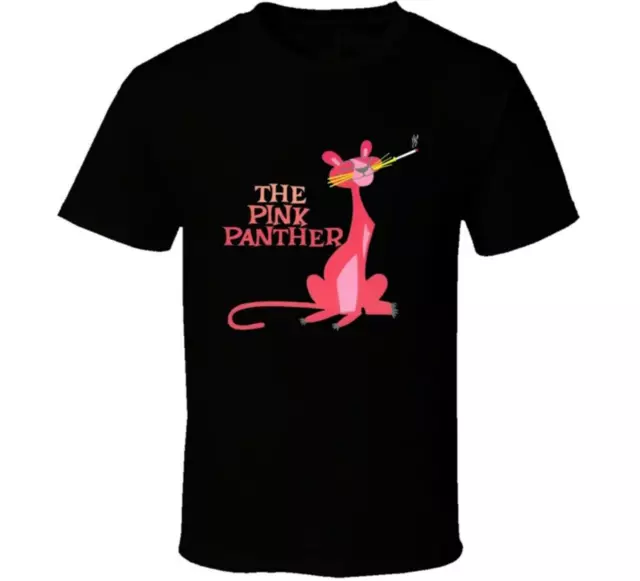 The Pink Panther Movie Cartoon T Shirt All Size S-4XL Gifl For Fan  zc2268