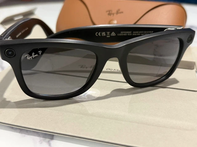 RAY-BAN META WAYFARER (Gen 1), Matte Black £250.00 - PicClick UK
