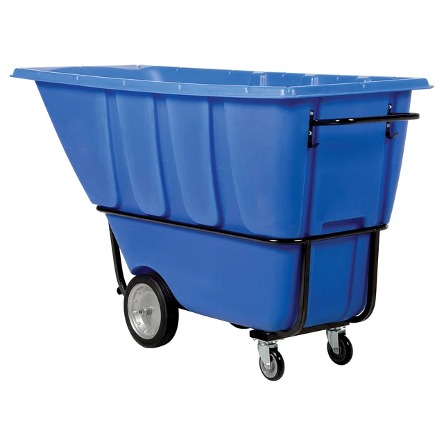 Vestil, 1 CU YD HD Tilt Truck 2.1K Blue, Capacity 2100 lb, Color Blue, Model#