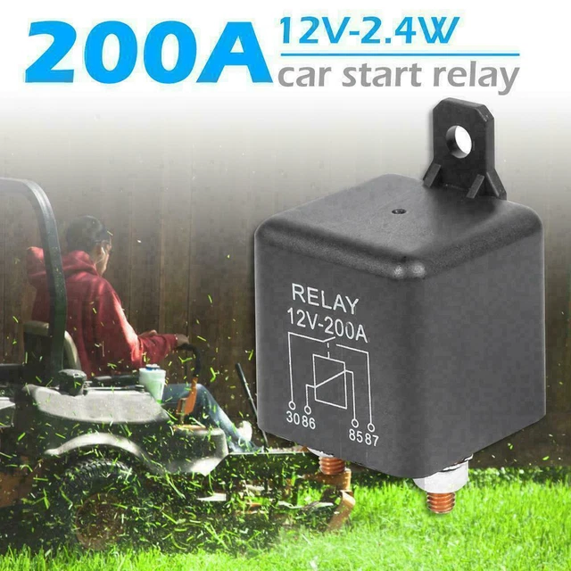 12V 500A Startrelais – Hoogstroom Schakelrelais – Waterbestendig Zwart Fenol – Voor Batterij Bescherming – Universele Toepassing