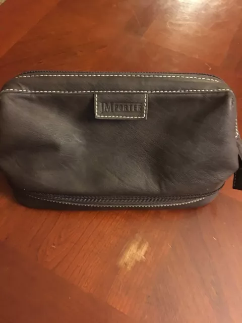 J M Porter /Dopp toiletry bag Dark brown
