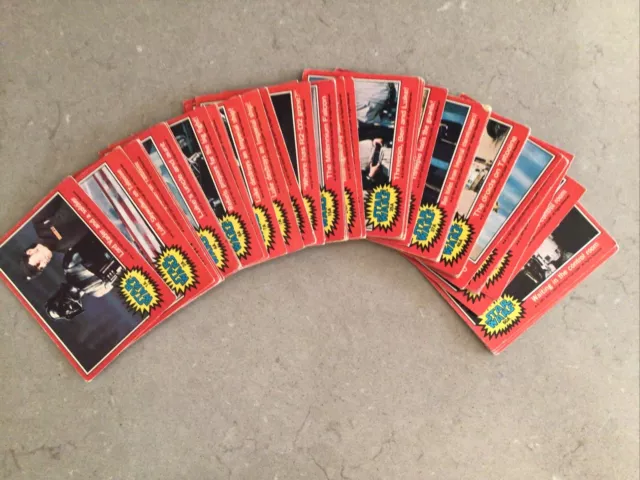 Star Wars Collectors Cards Topps Chewing Gum 1977 Red Set Pick Your Cards