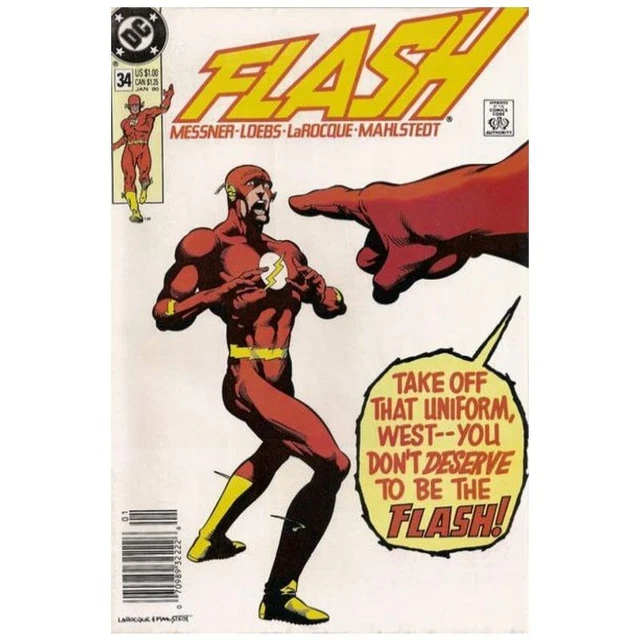 Flash (1987 series) #34 Newsstand in Very Fine minus condition. DC comics [v