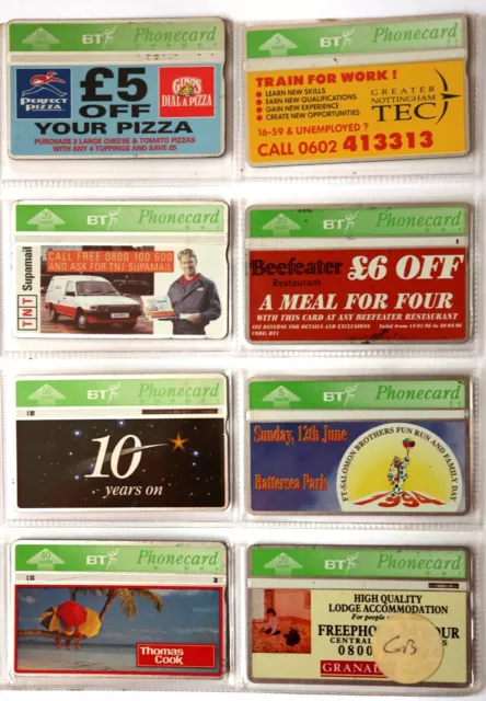 A117 n.8 telephoncards INGHILTERRA. PhoneCard