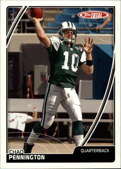 2007 Topps Total Team Checklists Jets Football Card #TC22 Chad Pennington