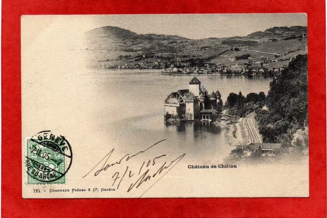 CPA Suisse Château de CHILLON (1905)