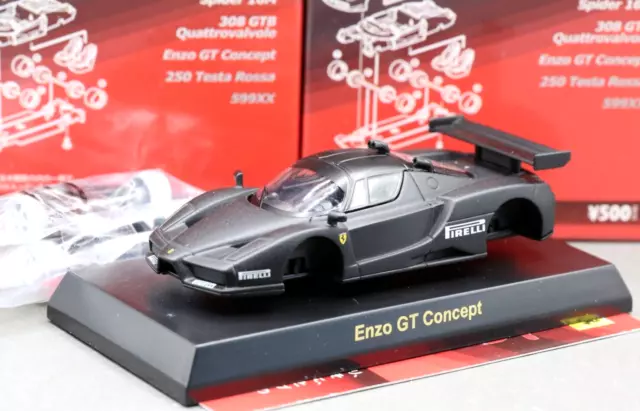 Kyosho 1/64 Ferrari Collection 8 Enzo GT Concept (Type F140B) Matte Black