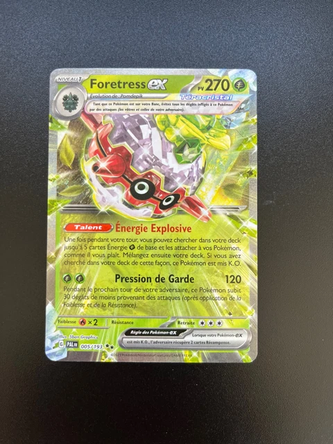 Coffret De 10 Cartes Pokémon Françaises – Foretress Ex Téracristal, Série Écarlate/Violet
