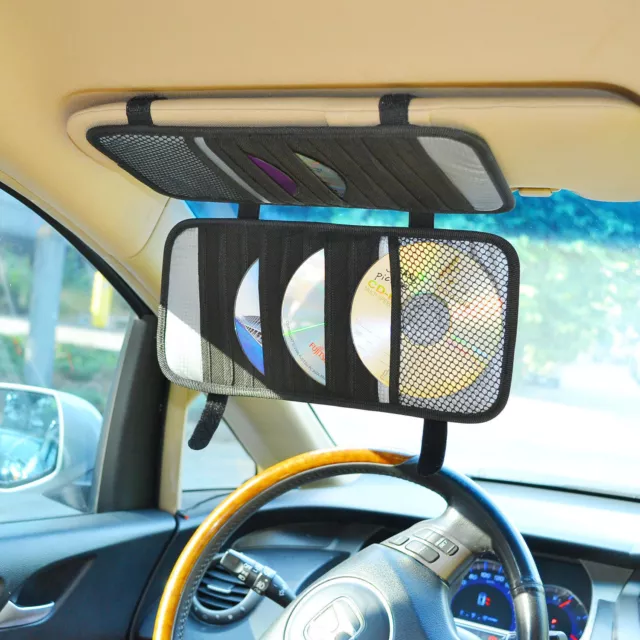 Travel Triple-layer 30 CD/DVD Disk Car Storage Holder ,Car Visor Organizer Mount