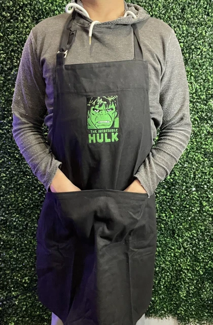 Marvel Comics incredible hulk Apron Size Adjustment Pockets crafts denim type
