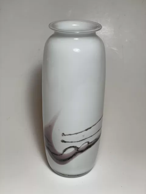 Vintage Holmegaard Sakura Vase Designed by Michael Bang 1983