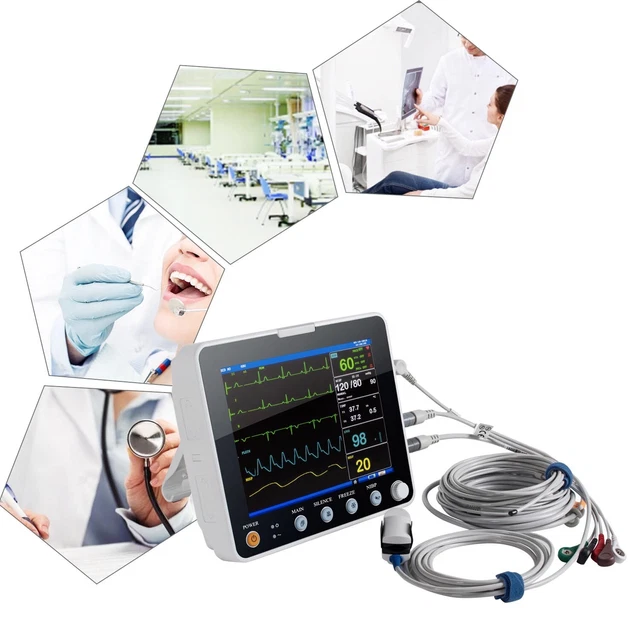 Denshine 6-parameter Monitor ICU Vital Sign Oral Implant Patient Monitor Alarm