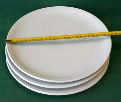 Ø 300 mm Set di 4 Piatti da Pizza in Vera Porcellana con interessanti Decorazioni per Pizza 