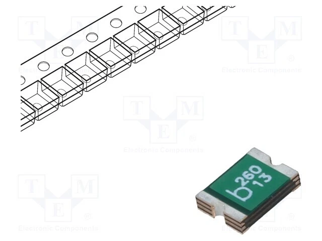 Sécurité: Ptc Polymère Geh : 1812 Imax: 100A 2,6A 0ZCG 0ZCG0260AF2B Smd-Polymer