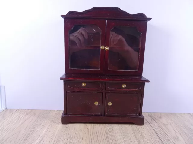 Puppenmöbel für die große Puppenstube Anrichte Schrank Esszimmer Holz (7263)