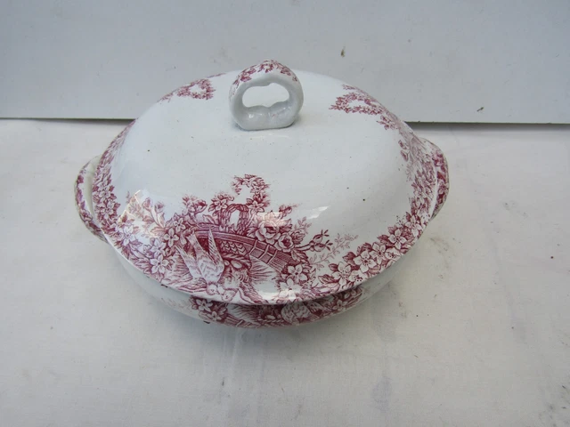 soupiere en  terre de fer saint amand colombier   25 cm de diametre