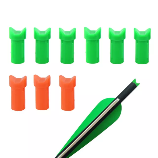 50pcs Half Moon Crossbow Arrow Nocks ID7.6mm Plastic Tails Archery Arrows Shaft