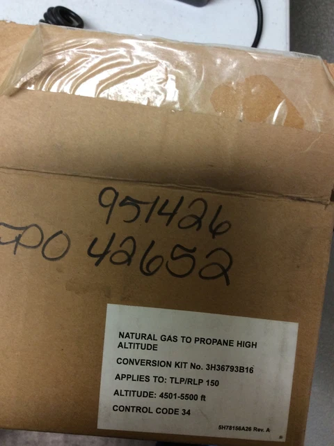 Modine Conversion Kit 3H36793B16 Natural Gas To Propane High Altitude
