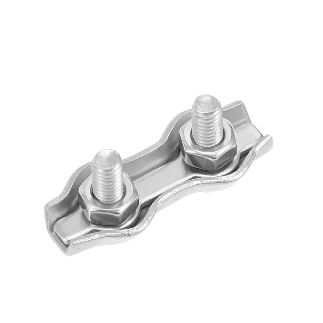 3Pcs 304 Acier inoxydable Clip Câble duplex serre-câble 1mm-1.5mm corde