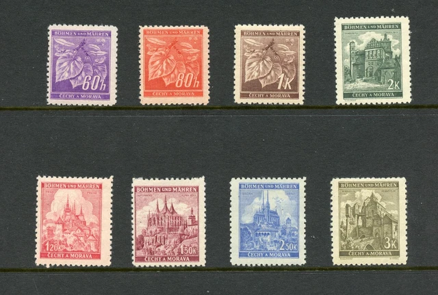 P817 Bohème & Mähren 1941 Dauermarken 8v. MNH