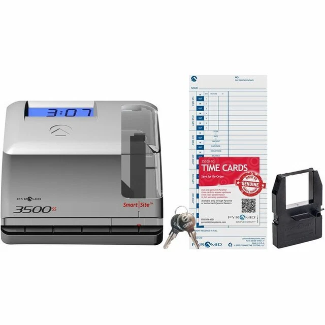 Pyramid SmartSite Time Clock & Document Stamp 3500SS