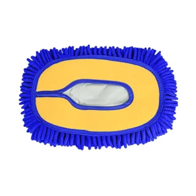 Car Detailing Brush Chenille Car Mop Head Wipe Mop Auto Accessory (Blue) 2