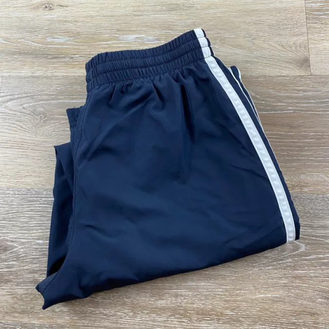 ADIDAS Stretch Waist Blue Activewear Track Pants Boy's Size Medium