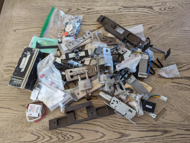 Hugh Lot of Door Lock Parts Strikes Recievers Plates Mostly New & Unused