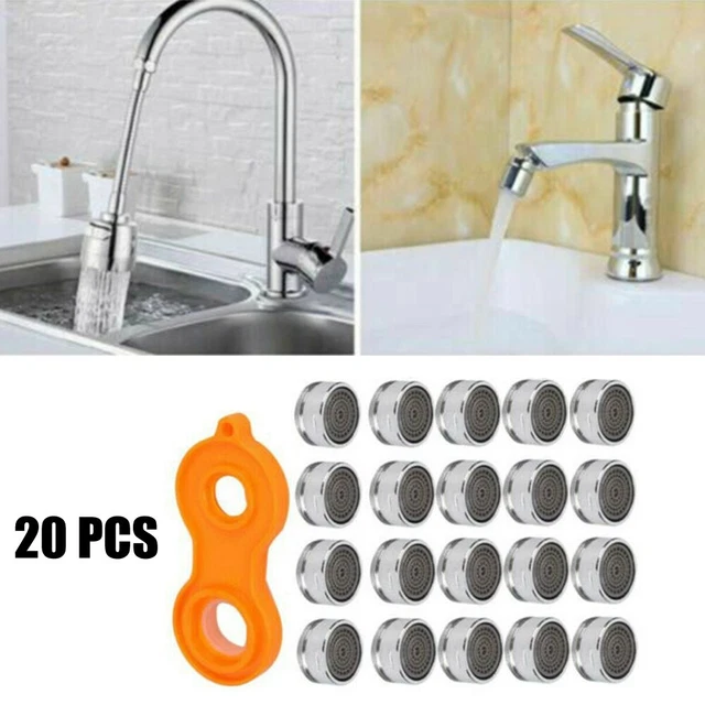 Aireadores de grifo reemplazables con llave cromada boquilla de filtro ABS