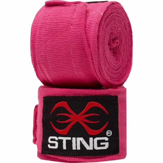 NEW Sting Hot Pink 4.5M Boxing MMA Hand Wraps