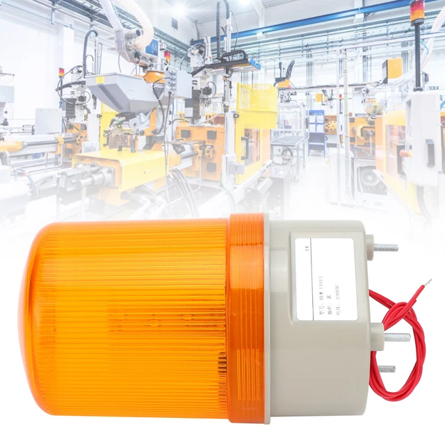 Luce di avvertimento (gialla) 220V AC Lampada di avvertimento LED-Audio e Illuminazione Veicoli