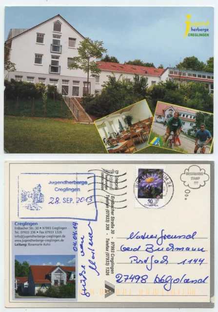 61369 - DJH Jugendherberge Creglingen - Ansichtskarte, gelaufen