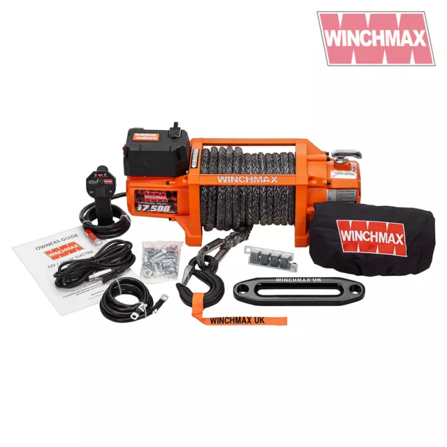 ELECTRIC WINCH 17500lb 12V SL SYNTHETIC WINCHMAX 4x4/RECOVERY WIRELESS DYNEEMA