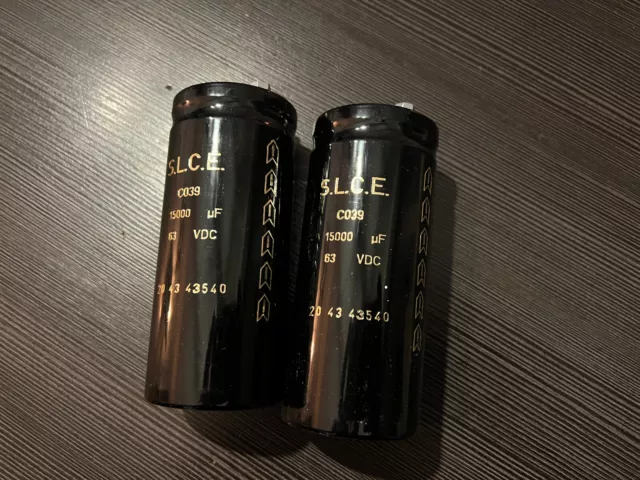 Pair capacitor SLCE 63v 15000µf Naim nap250 nap135 supercap !!!!!! New !!!!!