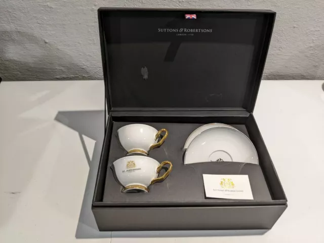 Sutton & Robertsons London 1770 Promotional Tea Cup & Saucer Box Set