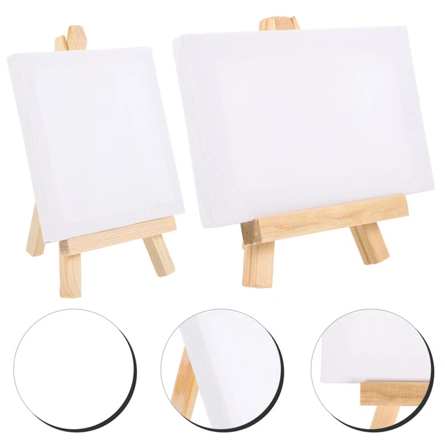 14-tlg. Mini Staffelei Set Mit Leinwänden & Zubehör - Kreativ-Set Für Anfänger & Profis
