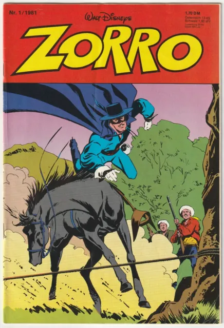 ✪ ZORRO #1/1981, Ehapa/Disney COMICHEFT Z1/1-