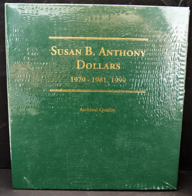 Littleton Coin Album LCA12 Susan B. Anthony Dollars 1979-1981, 1999 Archival