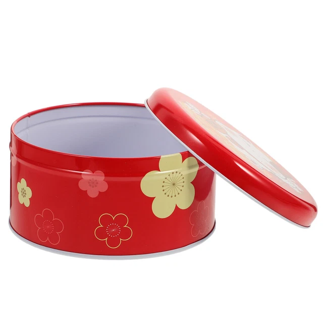 Ensemble De 3 Boîtes De Rangement à Biscuits Avec Motif Village D'hiver Rond - Hermétique, Lavable Et Empilable