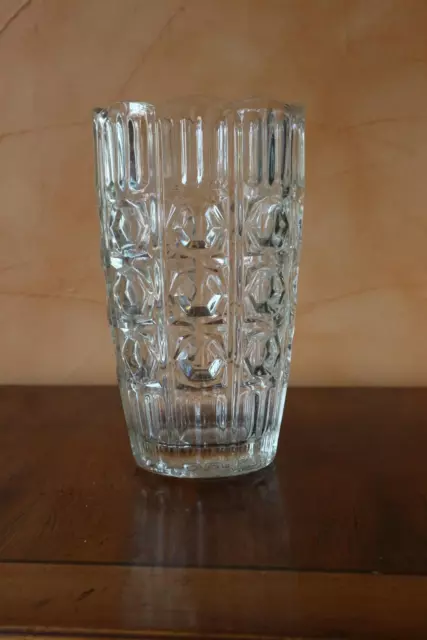 grand vase en verre cristallin ou cristal