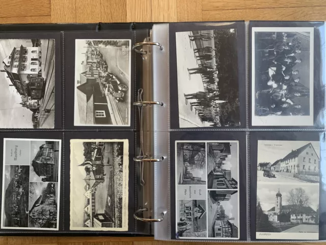 Postkartenalbum mit über 200 Postkarten Ansichtskarten Lot Sammlung Antik