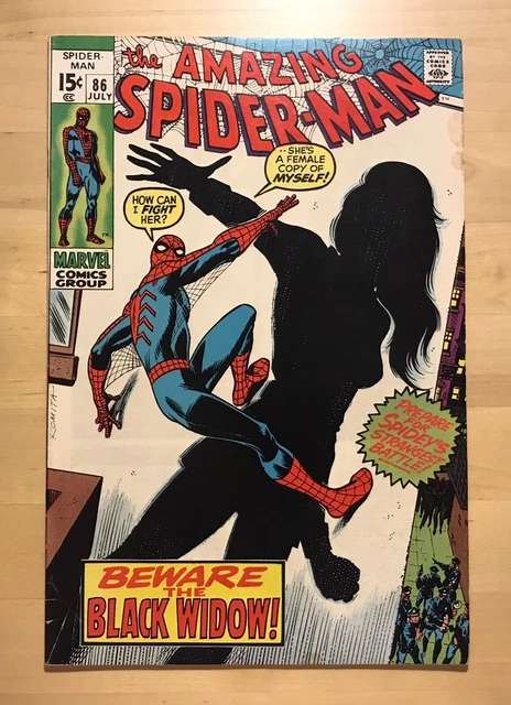 The Amazing Spider-Man #86 (Black Widow) - 1970 Marvel Bronze Age Comic Book