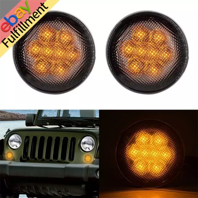 Car-Parts Left Right Side Fender Lamp Light Signal Marker For Jeep Wrangler JK