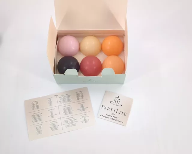 Partylite Candles NIB Aroma Melts & Tealights Sampler P9597 Set of 30