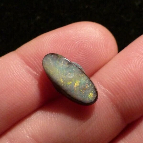 Opale Naturelle Australienne Cabochon 8.40cts Multicolore - Pierre Taillée Boulder Cadeau Noël - Neuf Sans Emballage