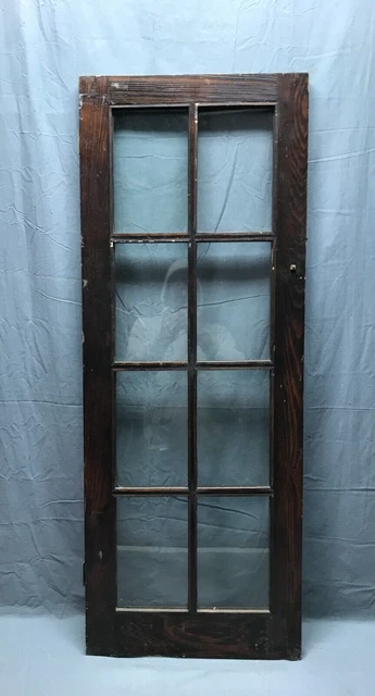 Antique Single 8 Lite Casement 18x47 Cabinet Cupboard Window Vintage 1862-22B 6