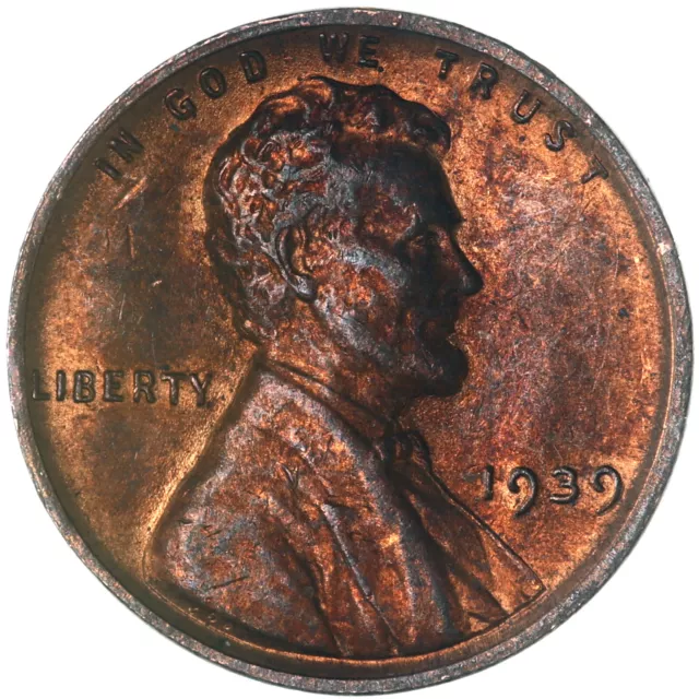 1939 (P) Lincoln Wheat Cent Uncirculated Penny US Coin