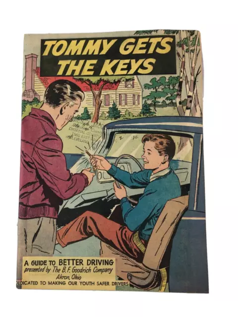 1960s Vintage Tommy Gets the Keys  BF Goodrich Safe Driver Promotional GIveaway